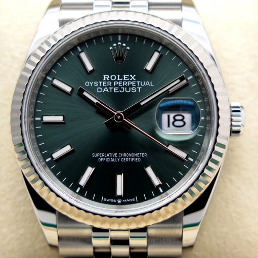 Rolex 126234 Datejust with Mint Green Dial on Jubilee - Image 3