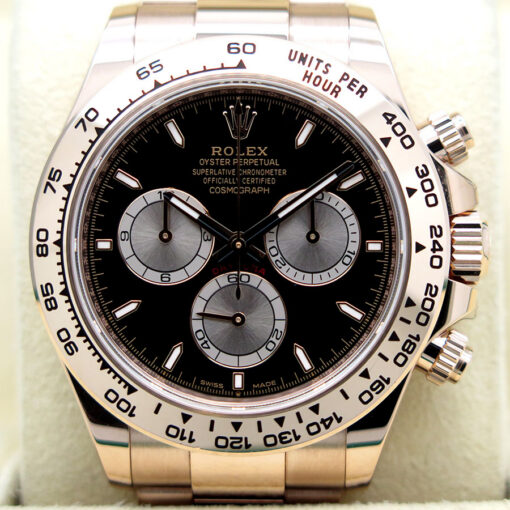 Rolex 126505 Cosmograph Daytona 18K Rose Gold with Black Dial - Image 4