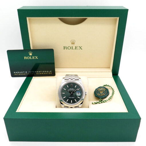 Rolex 126300 Datejust 41 with Mint Green Dial on Jubilee - Image 2