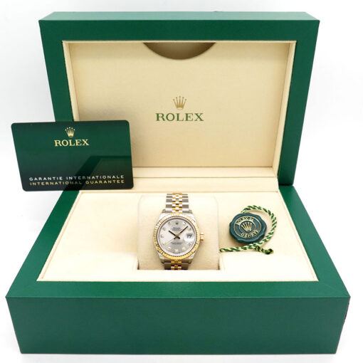 Rolex 279173 Datejust 18K/SS with Silver Diamond Dial on Jubilee - Image 2