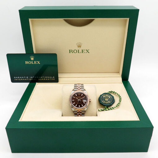 Rolex 279171 Datejust 18K/SS with Chocolate Stick Dial on Jubilee - Image 2
