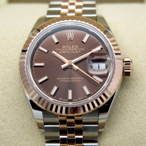 Rolex 279171 Datejust 18K/SS with Chocolate Stick Dial on Jubilee - Image 3