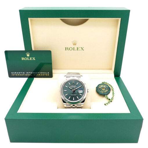Rolex 126334 Datejust 41 with Mint Green Dial on Jubilee - Image 2