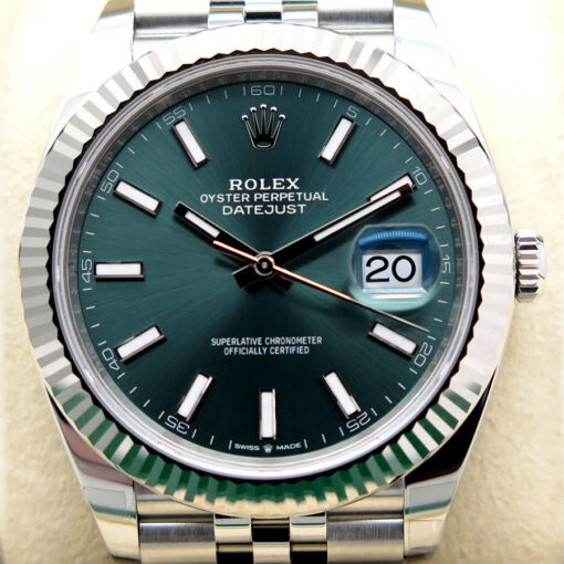 Rolex 126334 Datejust 41 with Mint Green Dial on Jubilee - Image 3