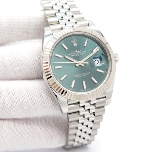 Rolex 126334 Datejust 41 with Mint Green Dial on Jubilee