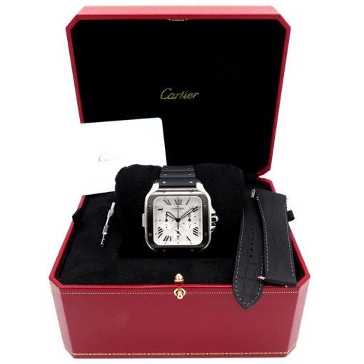 Alternative view of Cartier WSSA0017 Santos de Cartier Chronograph ADLC
