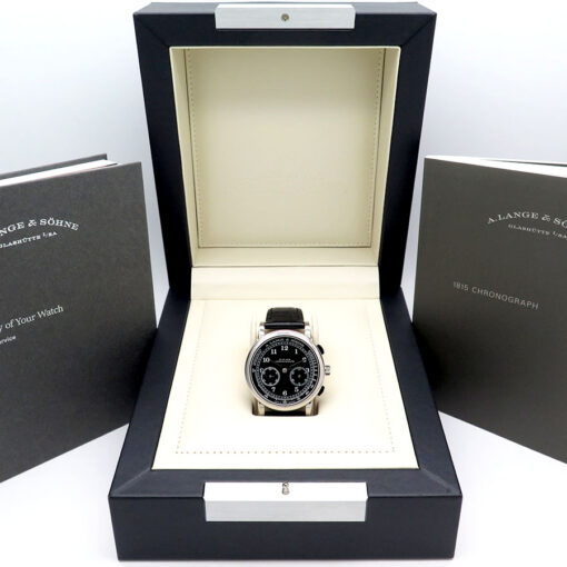 A. Lange and Sohne 414.028 1815 Chronograph 18K White Gold - Image 2