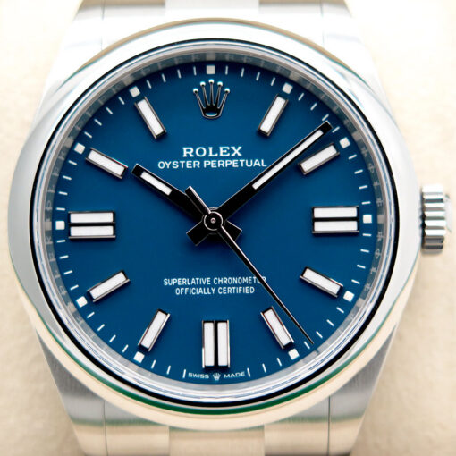 Rolex 134300 Oyster Perpetual 41 with Med Blue Dial - Image 3