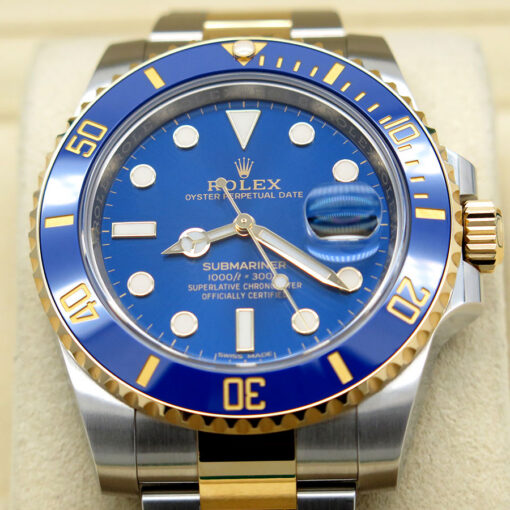 Rolex 116613LB Submariner 18K/SS Blue Dial - Image 3