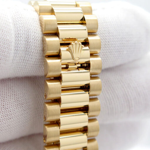 Rolex 218238 Day Date II 18K Yellow Gold with Ivory Concentric Arabic Dial - Image 7