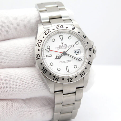 Rolex 16570 Explorer II with White Dial and 3186 Movement