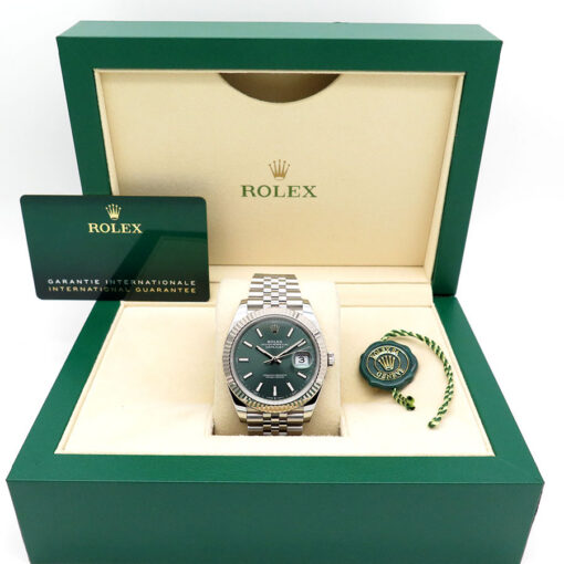 Rolex 126334 Datejust 41 with Mint Green Dial on Jubilee - Image 2