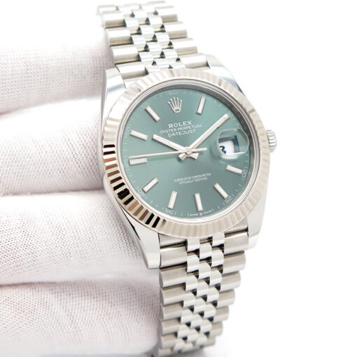 Rolex 126334 Datejust 41 with Mint Green Dial on Jubilee