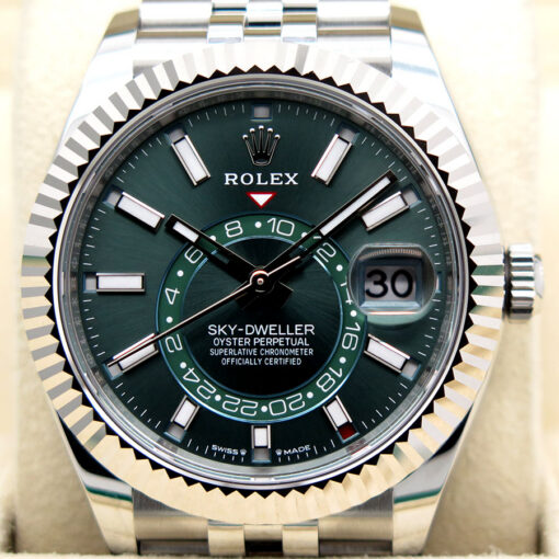 Rolex 336934 Skydweller with Mint Green Dial on Jubilee - Image 3