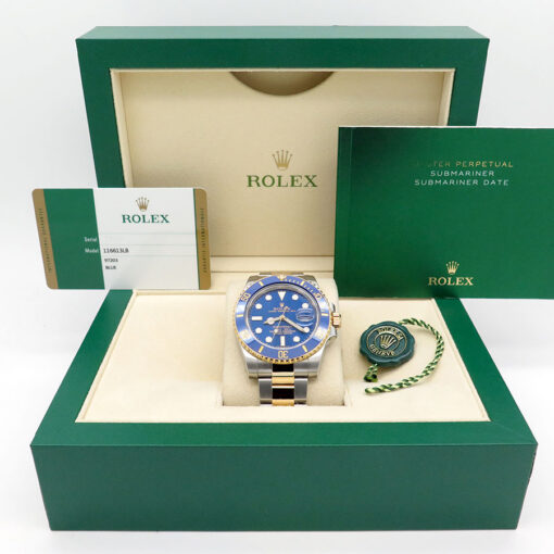 Rolex 116613LB Submariner 18K/SS Blue Dial - Image 2