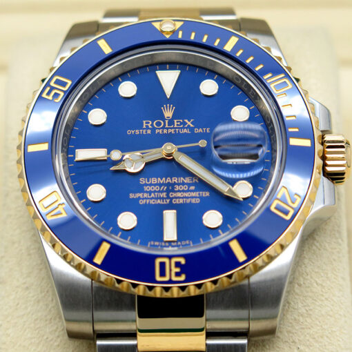 Rolex 116613LB Submariner 18K/SS Blue Dial - Image 3