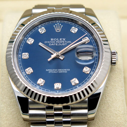 Rolex 126334 Datejust 41 with Blue Diamond Dial on Jubilee - Image 3