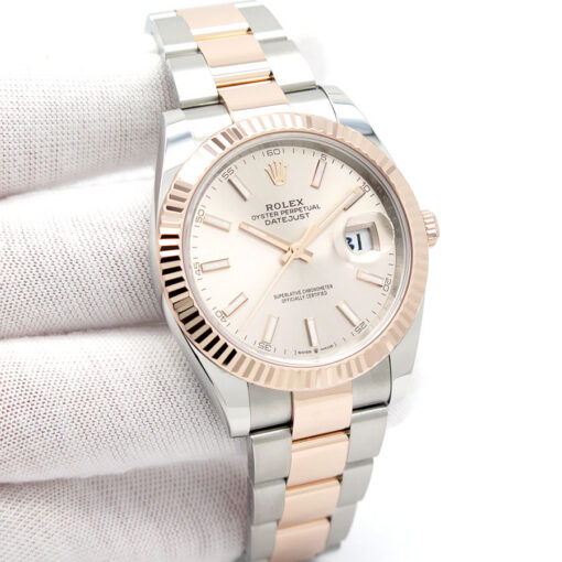 Rolex 126331 Datejust 41 18K/SS with Sundust Stick Dial on Oyster