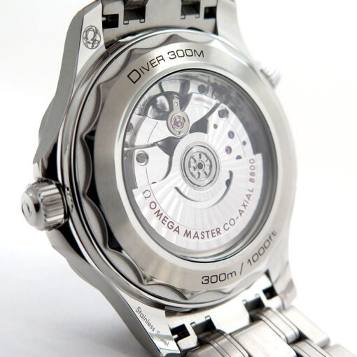 Omega Seamaster Diver 300m with Black Dial on Bracelet - Image 4