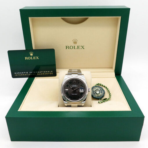 Rolex 126334 Datejust 41 with Slate Roman Dial on Oyster - Image 2