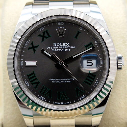 Rolex 126334 Datejust 41 with Slate Roman Dial on Oyster - Image 3