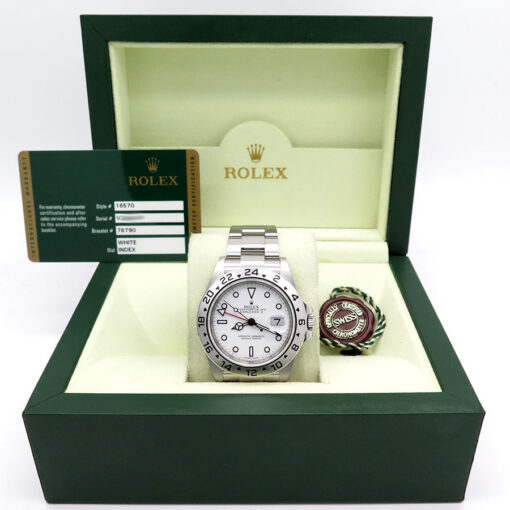 Rolex 16570 Explorer II with White Dial and 3186 Movement - Image 2