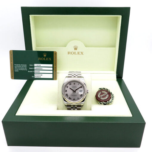 Rolex 116234 Datejust with Rhodium Roman Dial on Jubilee - Image 2