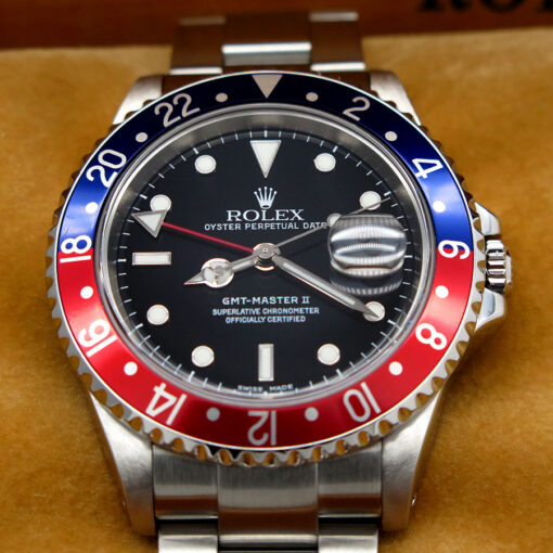 Rolex 16710 GMT Master II with Red & Blue Bezel - Image 3