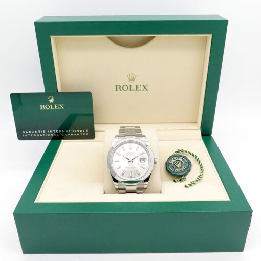 Rolex 126300 Datejust 41 with Silver Stick Dial on Oyster - Image 2