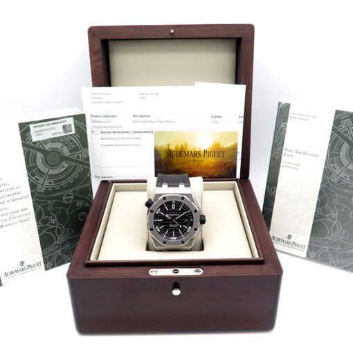 Audemars Piguet 15703ST Royal Oak Offshore Diver with Black Dial - Image 2