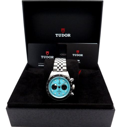 Alternative view of Tudor 79360N Black Bay Chronograph with Turquoise Dial