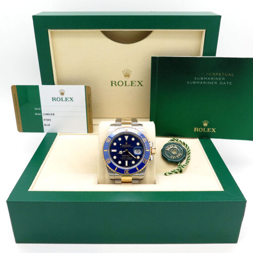 Rolex 116613LB Submariner 18K/SS Blue Dial - Image 2