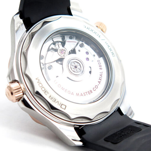 Omega Seamaster Diver 300m 18K/SS with Black Dial on Strap - Image 5