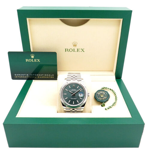 Rolex 126334 Datejust 41 with Mint Green Dial on Jubilee - Image 2
