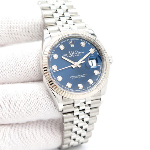 Rolex 126234 Datejust with Blue Diamond Dial on Jubilee