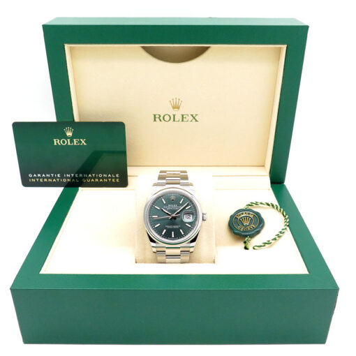 Rolex 126200 Datejust with Mint Green Stick Dial on Oyster - Image 2