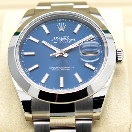 Rolex 126300 Datejust 41 with Blue Stick Dial on Oyster - Image 3