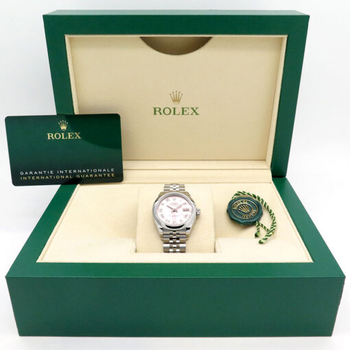 Rolex 279160 Datejust with Pink Roman Dial on Jubilee - Image 2
