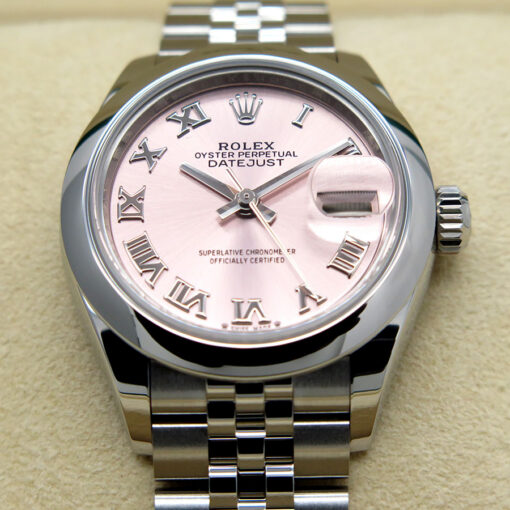 Rolex 279160 Datejust with Pink Roman Dial on Jubilee - Image 3
