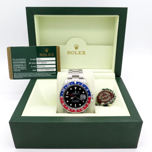 Rolex 16710 GMT Master II with Red/Blue Bezel and 3186 Movement - Image 2