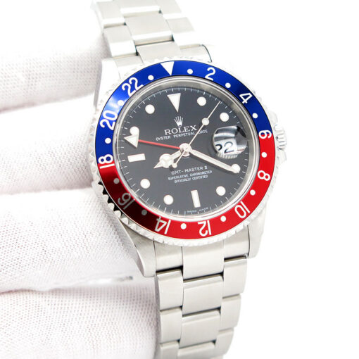 Rolex 16710 GMT Master II with Red/Blue Bezel and 3186 Movement