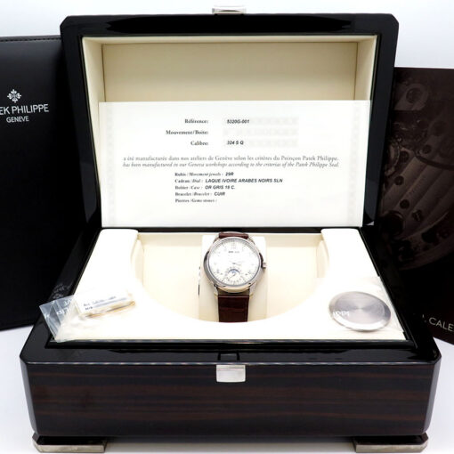 Patek Philippe 5320G Perpetual Calendar Automatic 18K White Gold with Ivory Dial - Image 2
