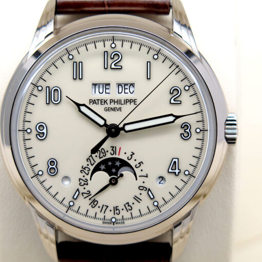 Patek Philippe 5320G Perpetual Calendar Automatic 18K White Gold with Ivory Dial - Image 3