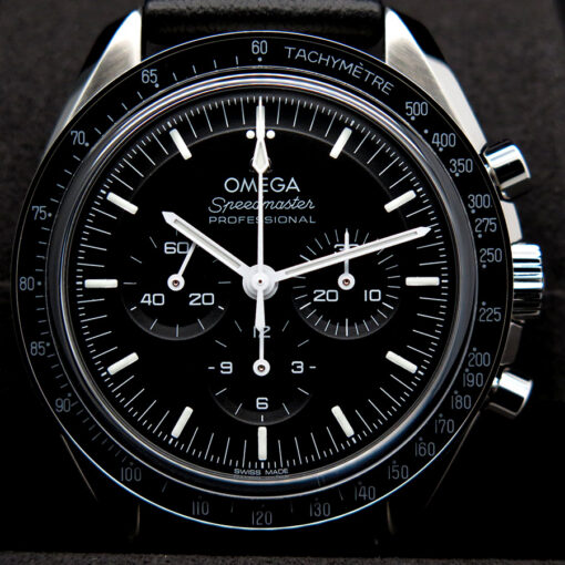 Omega Speedmaster Professional Moonwatch “Sapphire Sandwich” with 3861 Movement on Leather - Image 3