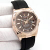 Rolex 326235 Skydweller 18K Rose Gold with Chocolate Dial on Oysterflex