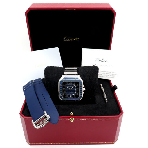 Cartier WSSA0048 Santos de Cartier Large Blue PVD - Image 2