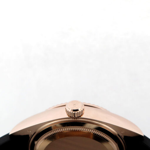 Rolex 326235 Skydweller 18K Rose Gold with Chocolate Dial on Oysterflex - Image 4