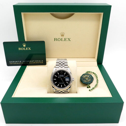 Rolex 126234 Datejust with Black Stick Dial on Jubilee - Image 2