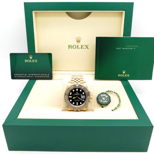 Rolex 126718GRNR GMT Master II 18K Yellow Gold on Jubilee - Image 2