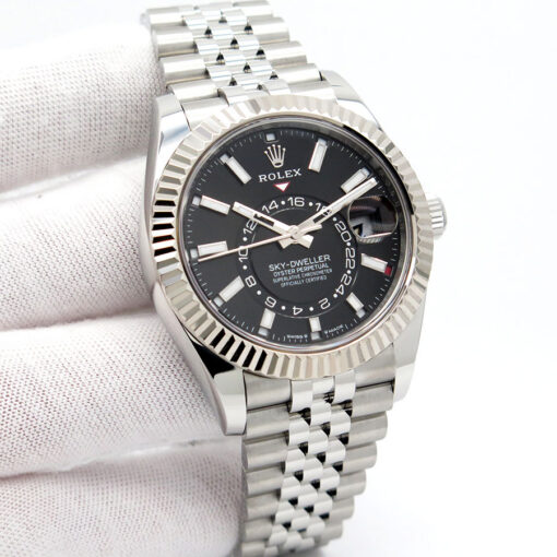 Rolex 336934 Skydweller with Black Dial on Jubilee
